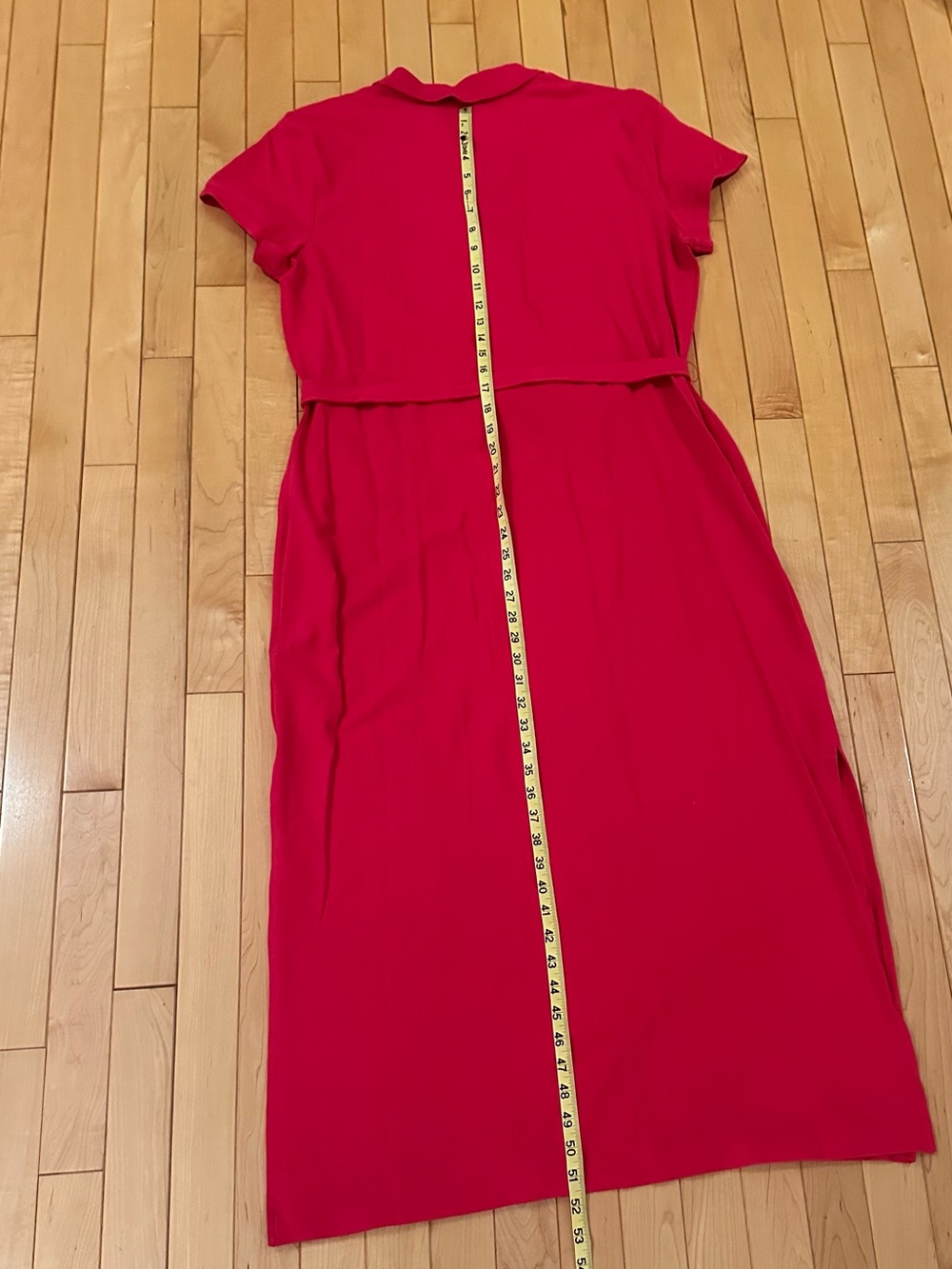 Talbots Polo Style Maxi Dress w/(optional) Tie Waist; NWT, Sz XL - Picture 9 of 10